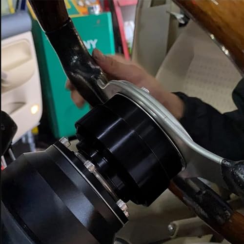 Lenkrad Schnellspanner, 6 Löcher Universal Lenkrad Snap Off Boss Kit Schraubenkugel Lenkrad Schnellverschluss Nabenadapter Abbruchsatz für Rennen Rallye Motorsport, Schwarz