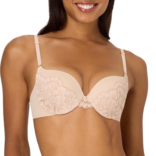 Image of Maidenform Women's Push-Up Bra, Love The Lift Lace Demi Push-Up Bras for Women, Smoothing, Underwire, Convertible Straps