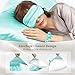 my novel things Satin Pillowcase Gift Set with Silk Satin Sleep Mask 4 Scrunchies, 2Pack Standard Size Silky Pillow Cases Luxury Sleeping 7 Pieces Set for Women Wife Female Birthday Mother Gift
