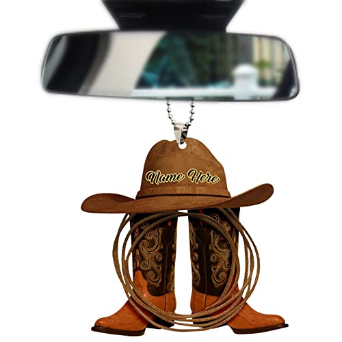 vaqueiro e ornamento do carro das botas - Botas vaqueiro enfeites natal,Acessórios espelho retroviso