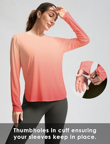Image of Women's Sun Shirts UPF 50+ Long Sleeve UV Protection Shirt Lightweight Quick Dry Workout Hiking Tops for Women
