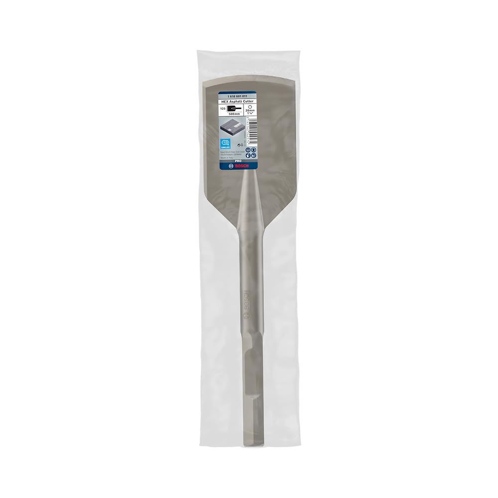 Bosch Professional 1618601011 Burin asphalte 28 mm queue 6 pans 500 x 125 mm Gris