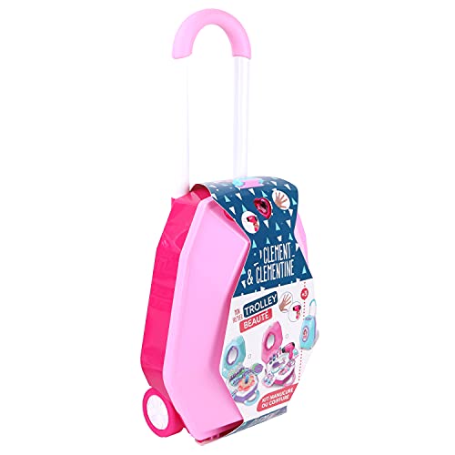 Carrito de peluquería de juguete que organiza los accesorios y fomenta el orden mientras juegan