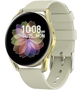 BRIBEJAT Smart Watch for Women Make/Answer Call, HD 1.27'' Zinc Alloy Case Smartwatch, Waterproof...