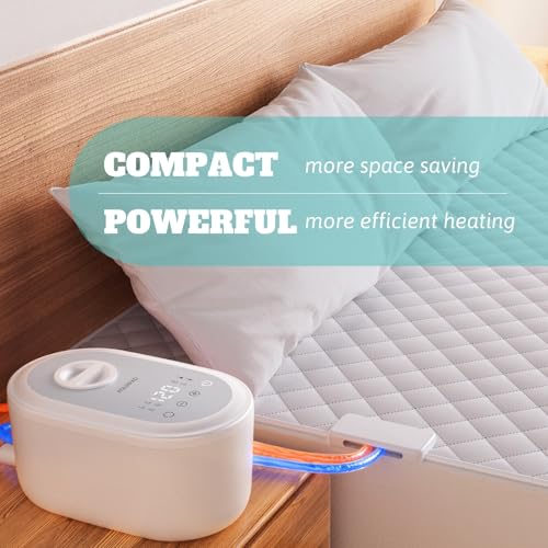 AquaPad CozyFlow Mini Water Heated Mattress Pad, 3 YR AquaCare, UL499 Tested, No Electric Wire, All Digital, AirQuiet 2.0 Technology, Smart, Smooth, Hydro Heat (King) - image 2