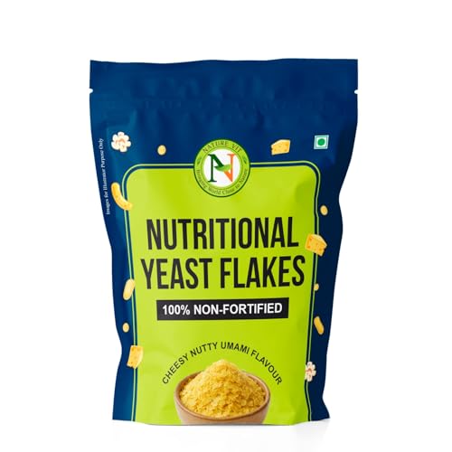 Image of NatureVit Nutritional Yeast Flakes Unfortified, 500g | Nutritional Yeast Powder | Non-Fortified Flakes | Nutty & Cheesy Flavour Seasoning