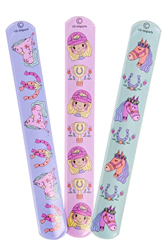 12x PFERD Schnapparmband, Armband, Klatscharmband, Mitgebsel, Kindergeburtstag, Pferdeparty Cover