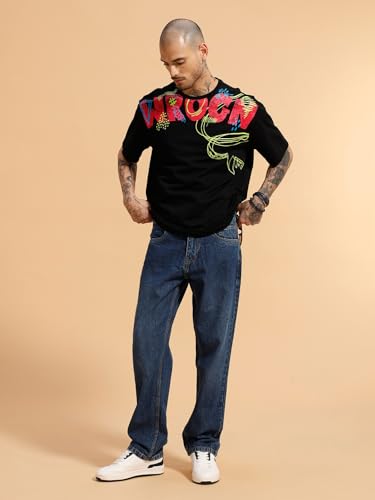 Image of WROGN Men's Anti Fit Jeans | Mid Rise | Jeans for Man