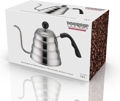 Bouilloire en acier inoxydable Weis au design argenté durable