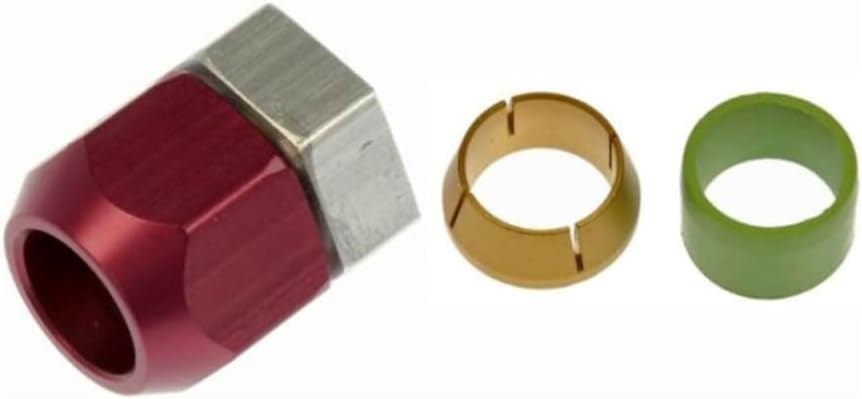 KarParts360 Air Conditioning Line Connector | Aluminum Material | Quick Disconnect Fitting Attachment End 1 | Straight Fitting Angle | Replacement For 88878224