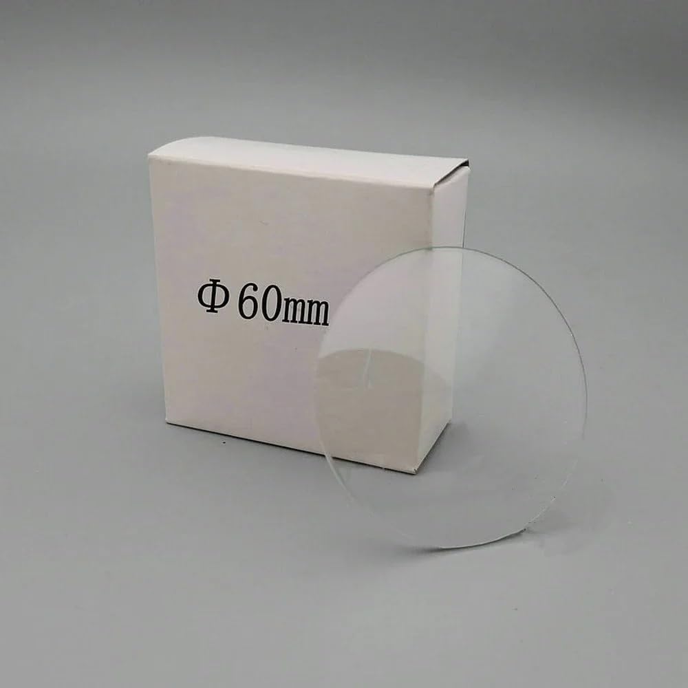 Placas de vidrio for observación de laboratorio - Juego de 10 discos de vidrio de reloj transparentes (diámetro de 45 mm a 150 mm)(60mm 10pcs)
