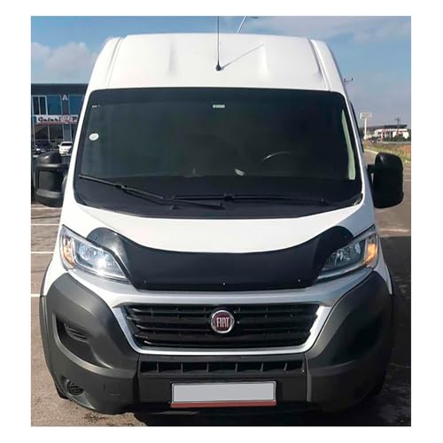 Oneway Motorhaubenschutz kompatibel mit Fiat Ducato 4.Gen. 2014- & Peugeot Boxer 2014- - Schwarz glänzend