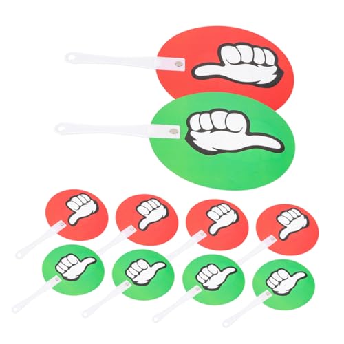 Pagaies de vote légères et colorées en plastique réutilisables pour animation pédagogique