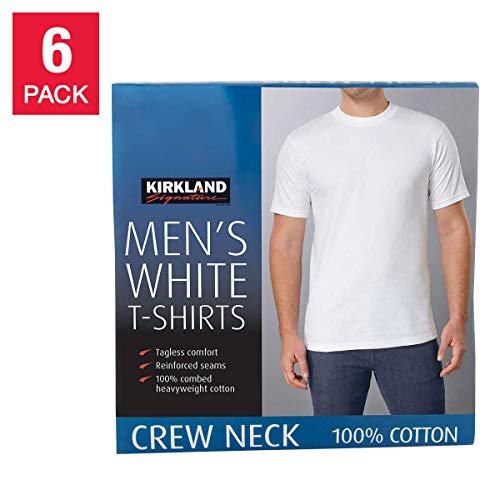 Kirkland 5864001 Men'S Crew Neck White T-Shirts  thumb #1