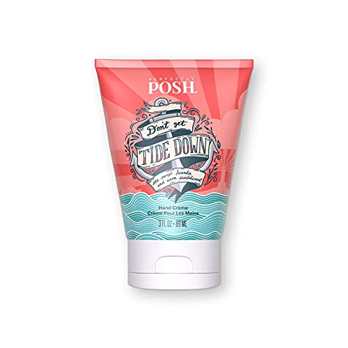 Perfectly Posh - Don't Get Tide Down Hand Cream - Moisturizing Lotion with Sandalwood and Lavender Fragrance - Pampering Hand Care - 89ml
