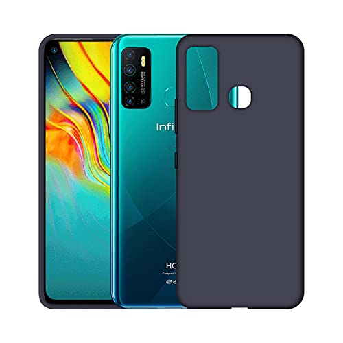Image of Case Creation Luxurious OG Series for Infinix Hot 9 Case Cover,Anti-Dirty Slim Case Frosted Matte Cute Candy TPU Raised Bezel (Splash of Color) Back Cover for Infinix Hot 9 -Navy Electric Blue