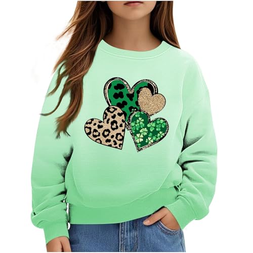 Cute St Pattys Day Outfits for Girls Long Sleeve Crewneck Pullover Tops Teens Saint Patricks Sweater Shirts