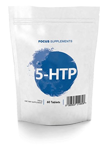 5 HTP Comprimidos 100 mg - Extracto de Griffonia simplicifolia de Focus Supplements | Mejora el ánimo y Ayuda a Perder Peso de Forma Natural | Envasado en UK en Instalaciones con Licencia ISO