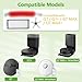 Q7 Replacement Accessories Kit Compatible with Q7 Q7+ Q7 Max+ Robot Vacuum Cleaner, 1 Rubber Roller Brush, 4 Hepa Filters, 4 Side Brushes, 4 Mop Cloth, 1 Cleaning Brush, 1 Screwdriver