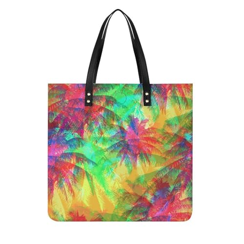 Sac à bandoulière Arbre Coloré grand format 39x39cm pour ne plus manquer d'espace