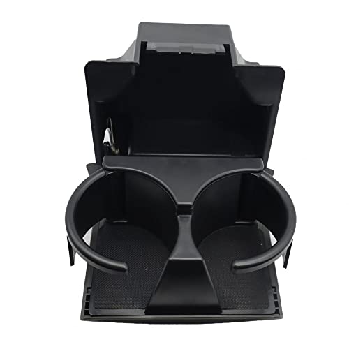 Portavasos para consola de carro plástico negro miniatura 2