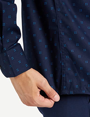 Image of Diverse Men's Cotton Printed Full Sleeve Regular Formal Shirt