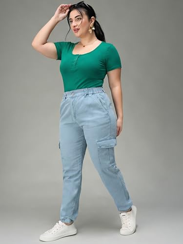 Image of Miss Chase A+ Women's Bootcut High Rise Regular Length Stretchable Denim Jeans