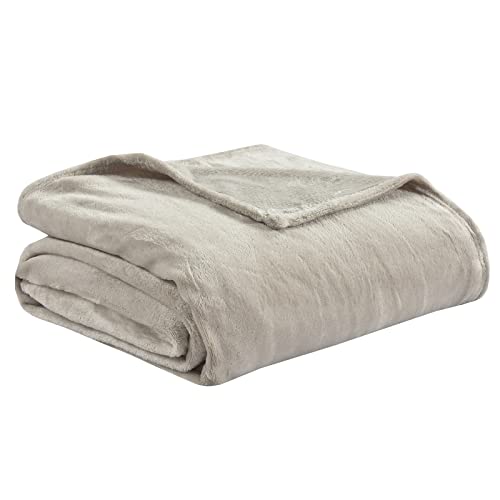 Orilautex Manta de Franela para Cama - Suave, Ligera, Afelpada, acogedora y Lujosa Manta de Franela de Microfibra (200x200cm, Mink)