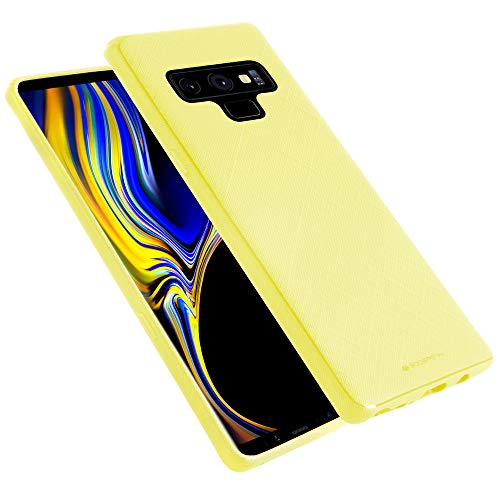 GOOSPERY Style Lux Jelly for Samsung Galaxy Note 9 Case (2018) Thin Slim Bumper Cover (Pastel Yellow) NT9-STYL-YEL