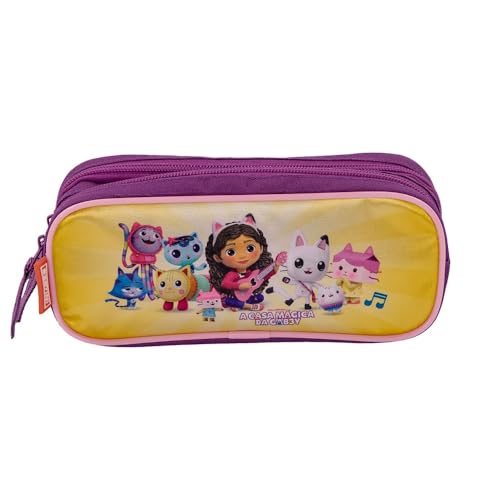 Kit Mochila De Carrinho Lancheira Estojo Gabby Meow Sestini