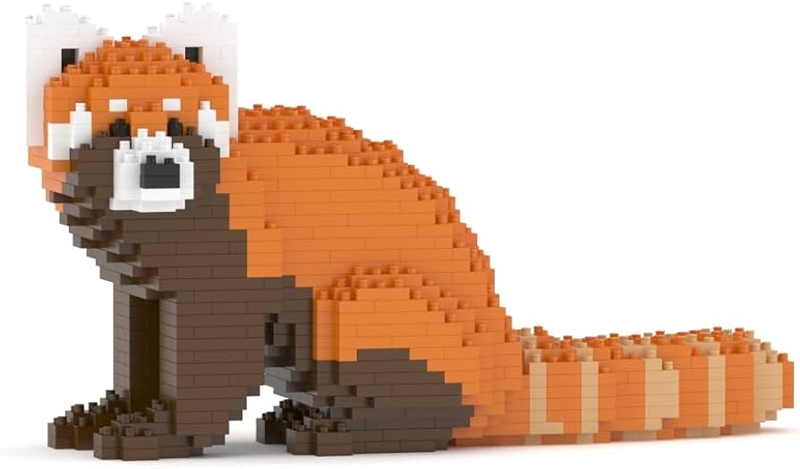 Amazon.com: JEKCA Red Panda 01S | Animal Plastic Building Blocks