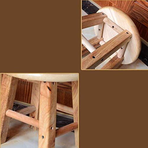 Tabouret de ménage en chêne pour changer de chaussures confortablement
