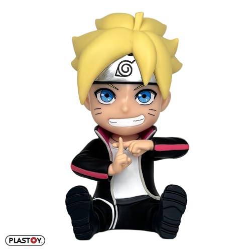 Tirelire Boruto Uzumaki par Plastoy en plastique de 15 cm