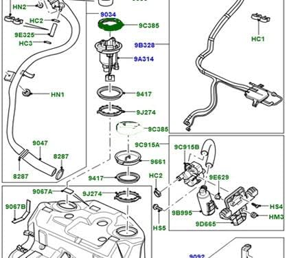 FUEL PUMP RETAINING RING COMPATIBLE WITH LAND ROVER DISCOVERY I II RANGE ROVER 4.0/4.6 ESR3808