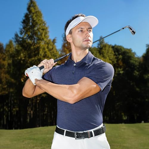 Polo Shirts for Men - Quick Dry Moisture Wicking Black Short Sleeve Performance Golf T Shirts for Casual Work Athletic4