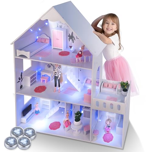 Green series - Kinderplay GS0023B Poppenhuis, van hout