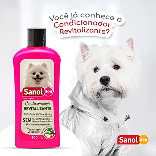 Sanol Dog Condicionador De Pelos Revitalizante 500 Ml Rosa