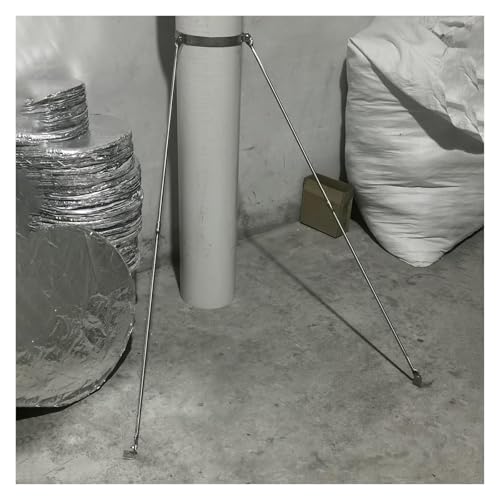 Support de conduit de ventilation 90mm en acier inoxydable pour mur et plafond