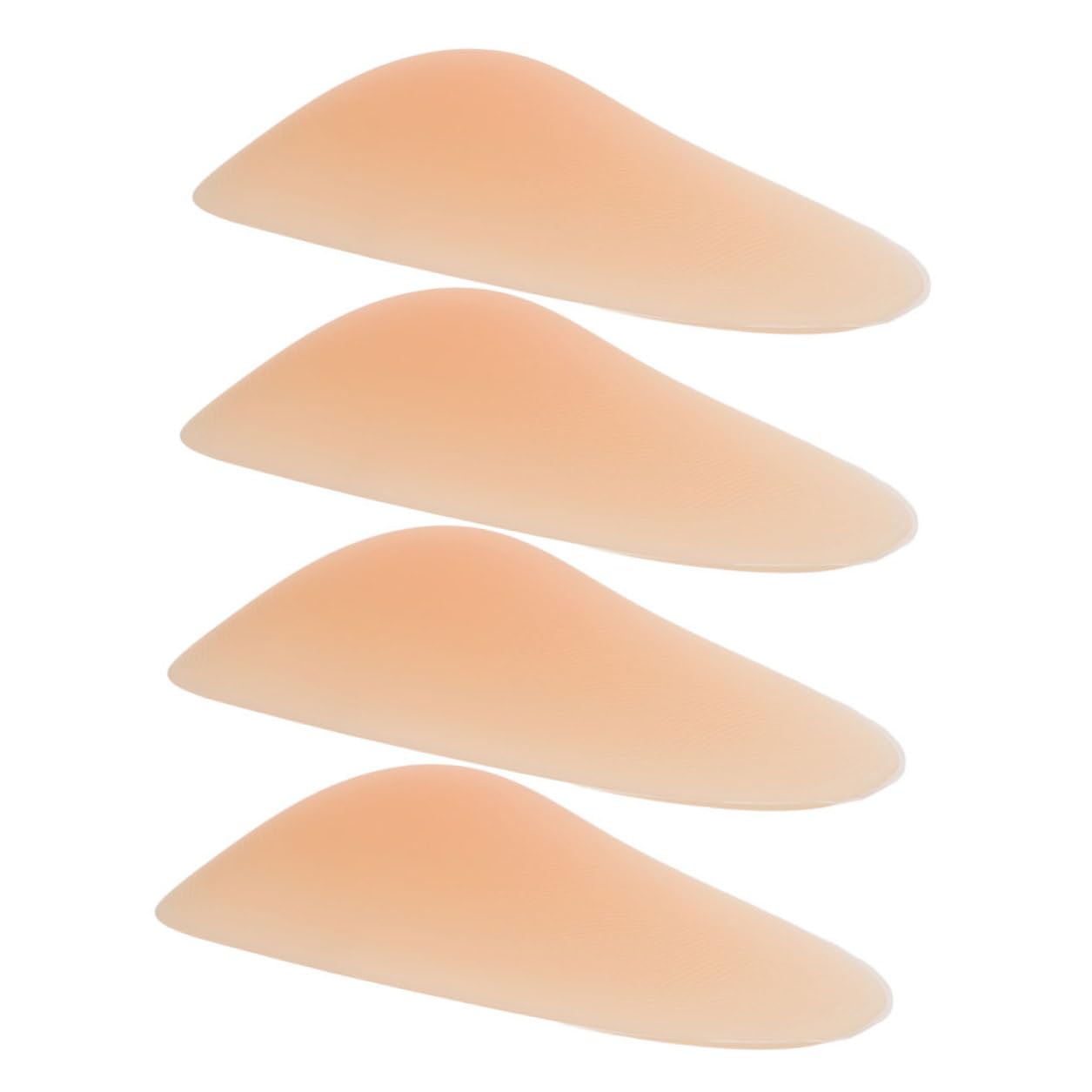 ORFOFE Ginocchiere Protezione Ginocchio Aderente e Facile da Indossare Beige 4 Pezzi in Silicone per Pattinaggio e Snowboard per Donne e Skater Professionisti