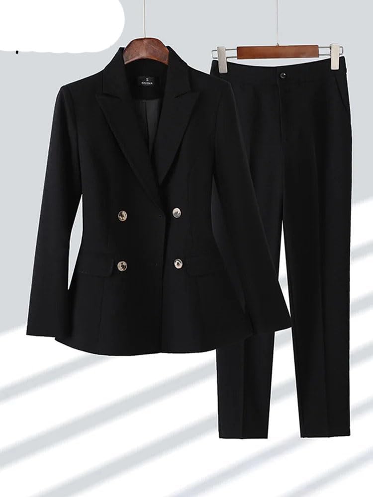 Blazer for Women Office Long Sleeve Suits Turn Down Collar All Season