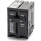 Eaton Corporation Br240 Double Pole Interchangeable Circuit Breaker, 120/240V, 40-Amp