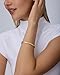 PAVOI Waterproof Bangle Bracelets for Women - 14K Yellow Gold Plated Quilted Bangle Stack - Stainless Steel Dainty Yellow Gold Bracelet Dupe - Love Friendship Trendy Summer Fashion Jewelry - Yellow Gold - 7
