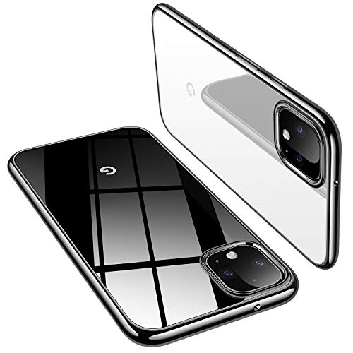 TORRAS Shockproof Designed for Google Pixel 7 Pro Case [Military Grade Drop Tested] Shockproof Translucent Matte Hard Back with Silicone Slim Protective Pixel 7 Pro Phone Case 6.8 Inch, Black