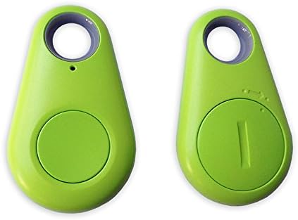 Mingus Bluetooth Wireless Anti Lost Tracking Tags Alarm Patch Key, Intelligent Finder Anti Lost Alarm with Remote Control Camera Shutter for Android & IOS, Suit for Keys, Car and Pet - Green