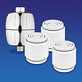 AquaBliss SF500 HD HEAVY DUTY High Output Shower Filter - Chrome - Plus 3 Extra SFC500 Filter...
