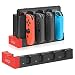 Charger for Nintendo Switch Joy-con, Charger Dock Stand for Joy-Cons Accessories with LED Indication, Support to Charge 1-4 Pcs of Joy-con