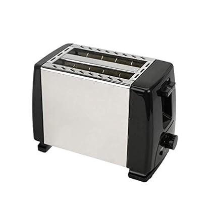 GJJSZ Outdoor Frühstücksmaschine zu Hause Heizer Toaster Toaster 2 Scheiben Edelstahl Breiter Schlitz vollautomatisch