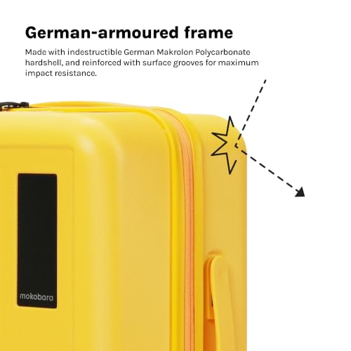 Image of MOKOBARA Transit Cabin Trolley Bag 54cm 40L Yellow