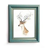 ✔ [Marcos de fotos de escritorio verde vintage]: Este marco de fotos decorativo está hecho de material de madera compuesta duradera, viene con pestañas de apertura de metal para un fácil acceso trasero, frontal de plexiglás pulido que proporciona una visión clara de tu imagen y conserva la vida útil de tu foto y pinturas.