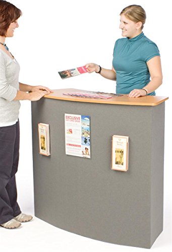 image for Displays2go Portable Trade Show Counter, Sets Up in Minutes, Includes 